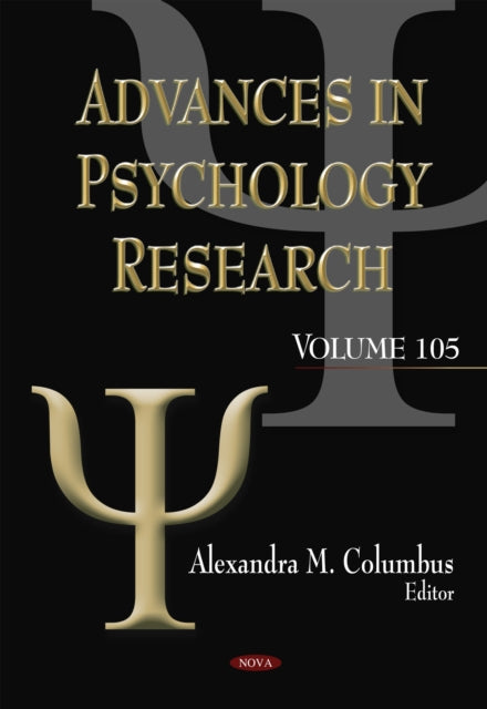 Book cover of: Advances in Psychology Research. By: Alexandra M. Columbus