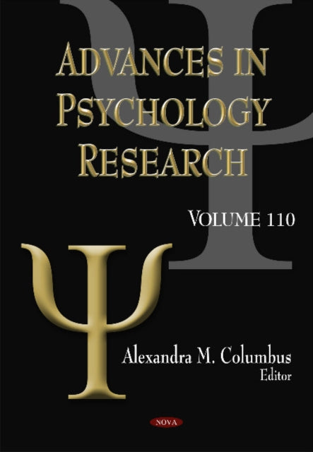 Book cover of: Advances in Psychology Research. By: Alexandra M. Columbus