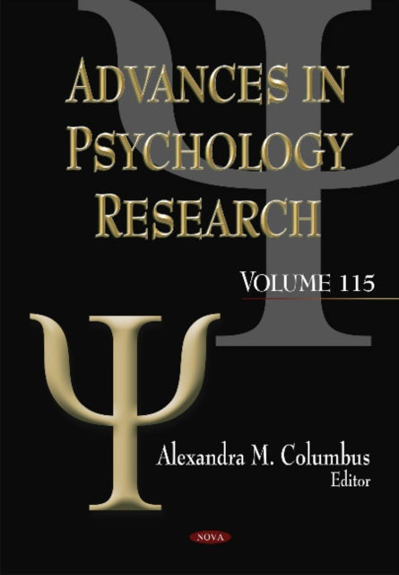Book cover of: Advances in Psychology Research. By: Alexandra M. Columbus