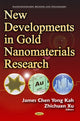 Book cover of: New Developments in Gold Nanomaterials Research. By: James Kah