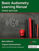Book cover of: Basic Audiometry Learning Manual. By: Mark DeRuiter
