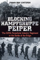 Book cover of: Blocking Kampfgruppe Pieper. By: Frank van Lunteren