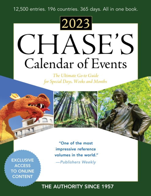 Book cover of: Chase's Calendar of Events 2023. By: Editors of Chase's