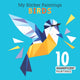 My Sticker Paintings: Birds, 10 Magnificent Paintings 9781641241854 Clorophyl Editions
