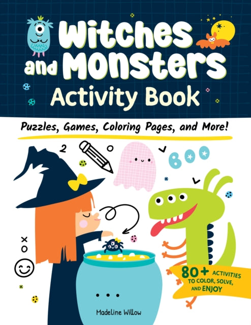 Book cover of: Witches and Monsters Activity Book. By: Clorophyl Editions