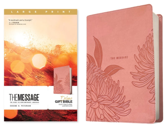 Book cover of: Message Deluxe Gift Bible, Large Print, Dusty Pink