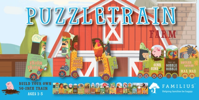 Book cover of: Farm Animals 26-Piece Puzzle. By: Christopher Robbins