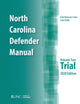 Book cover of: North Carolina Defender Manual. By: John Rubin