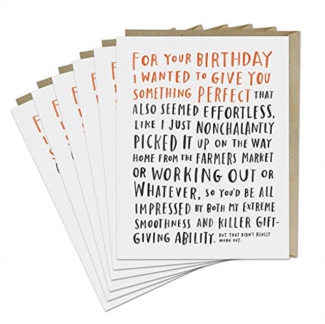 Book cover of: 6-Pack Em & Friends Awkward Birthday Card