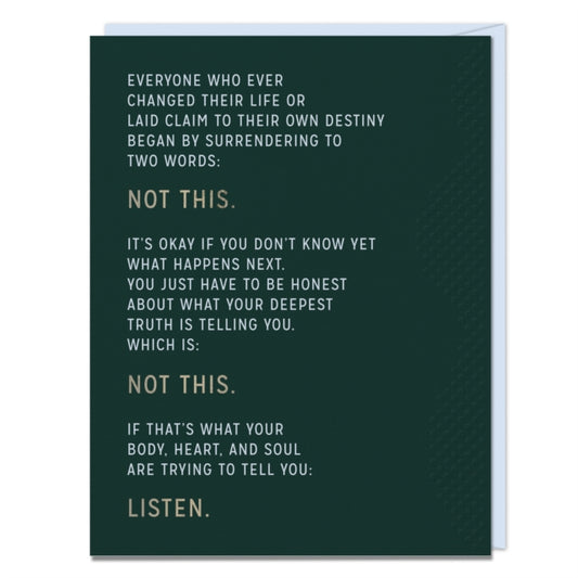 Book cover of: 6-Pack Elizabeth Gilbert Not This Card