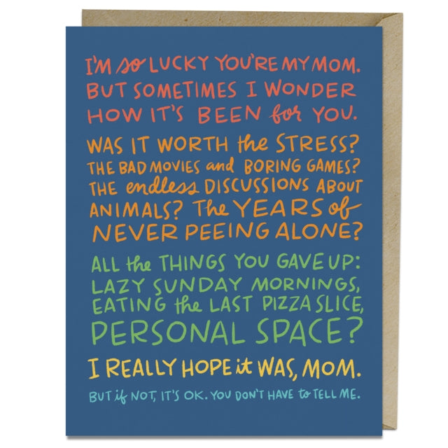 Book cover of: 6 Pack Em & Friends How It’s Been, Mom Card