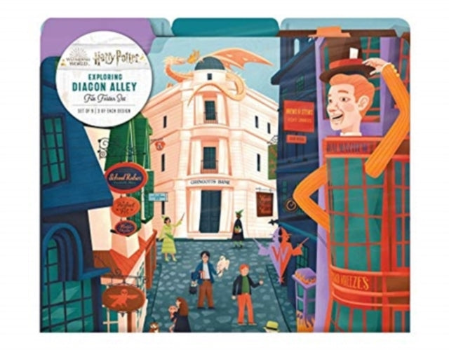Book cover of: Harry Potter: Exploring Diagon Alley File Folder Set. By: MUTI