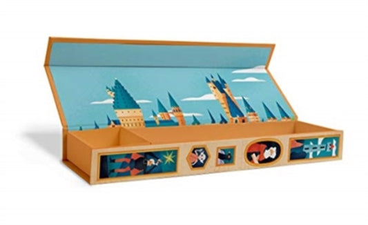 Book cover of: Harry Potter: Exploring Hogwarts Magnetic Pencil Box. By: MUTI