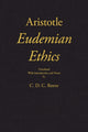 Book cover of: Eudemian Ethics. By: Aristotle