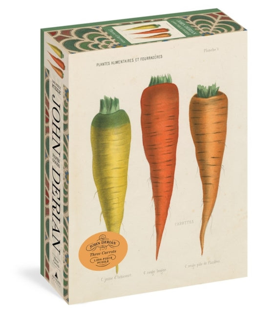 Book cover of: John Derian Paper Goods: Three Carrots 1,000-Piece Puzzle. By: John Derian