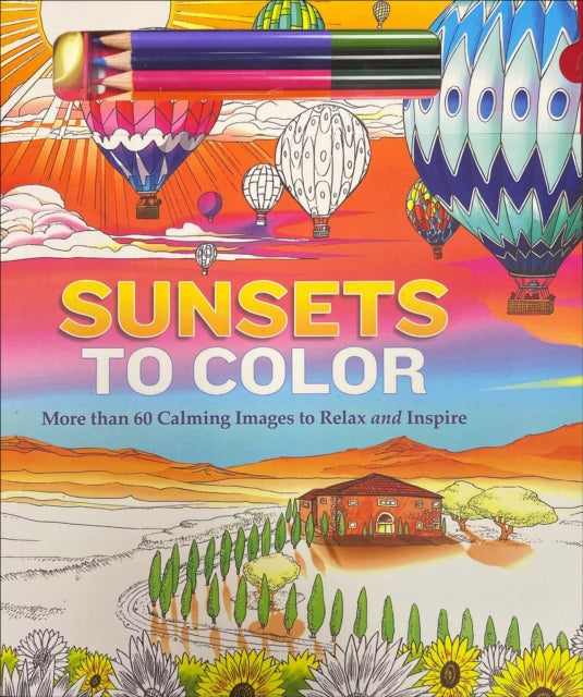 Book cover of: Sunsets to Color. By: Josh Figueroa