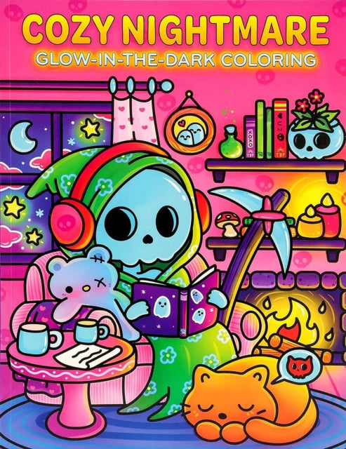 Book cover of: Cozy Nightmare Glow-in-the-Dark Coloring