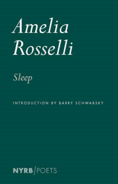 Book cover of: Sleep. By: Amelia Rosselli