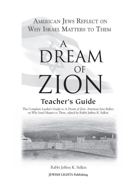 Book cover of: Dream of Zion Teacher's Guide. By: Jeffrey K. Salkin