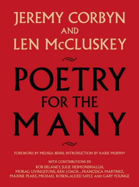 Poetry for the Many 9781682195024 Jeremy Corbyn