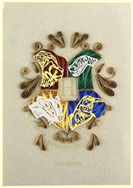 Book cover of: Harry Potter: Hogwarts Crest Quilled Card