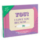 Book cover of: Knock Knock I Love You Because … Book Fill in the Love Fill-in-the-Blank Book & Gift Journal