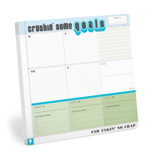 Book cover of: Knock Knock Crush Some Goals Square Mousepad