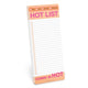 Book cover of: Knock Knock Hot List Make-a-List Pads. By: Knock Knock Knock