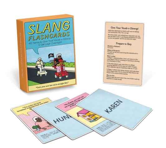 Book cover of: Knock Knock Slang Flashcards Deck, 40 Cards (2021 Edition)