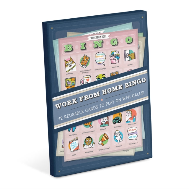 Book cover of: Knock Knock Work-from-Home Bingo, 12 Reusable Cards to Play on Road Trips
