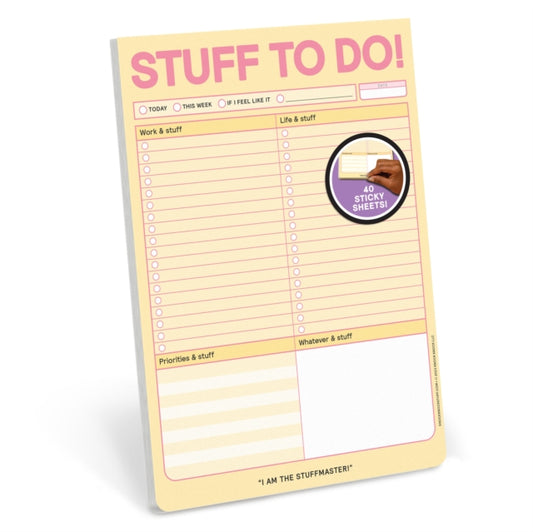 Book cover of: Knock Knock Stuff To Do Big & Sticky Notepads