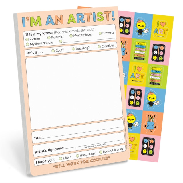 Book cover of: Knock Knock Kids I’m an Artist! Playtime Pads