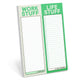 Book cover of: Knock Knock Work Stuff / Life Stuff Perforated Pad (Pastel Version)