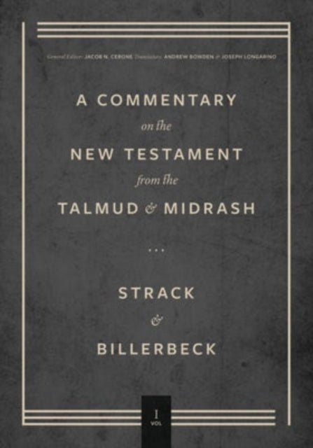 Book cover of: Volume 1, Matthew. By: Hermann Strack