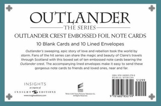 Book cover of: Outlander Crest: Foil Note Cards