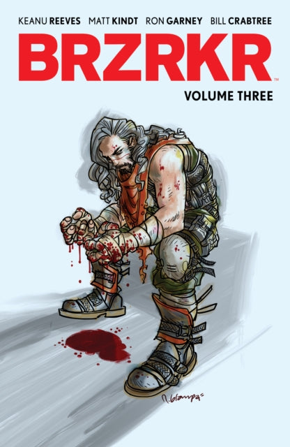 Book cover of: BRZRKR Vol. 3. By: Keanu Reeves