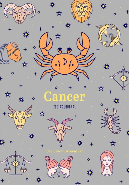 Book cover of: Cancer Zodiac Journal. By: Cerridwen Greenleaf