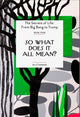 So What Does It All Mean? 9781739155933 S. S. OConnor
