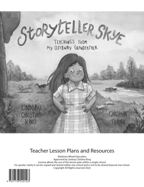 Book cover of: Storyteller Skye Teacher Lesson Plan. By: Lindsay Christina King