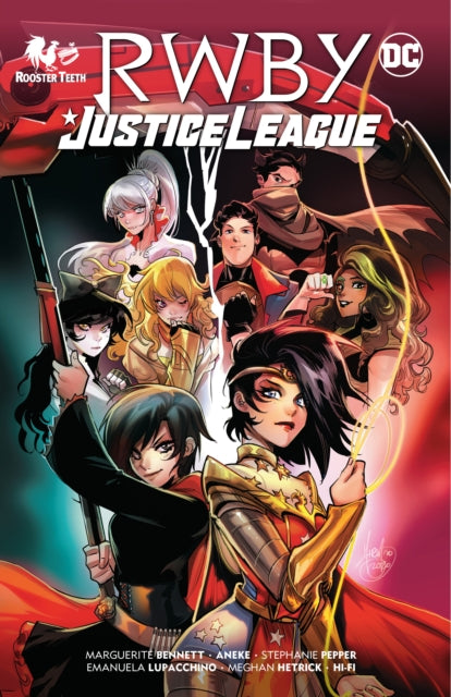 Book cover of: RWBY/Justice League. By: Marguerite Bennett