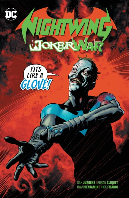 Book cover of: Nightwing: The Joker War. By: Dan Jurgens