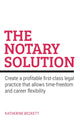 Book cover of: Notary Solution. By: Katherine Beckett