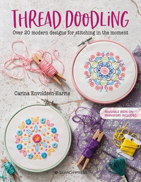 Book cover of: Thread Doodling. By: Carina Envoldsen-Harris