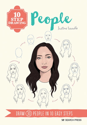 10 Step Drawing: People, Draw 30 People in 10 Easy Steps