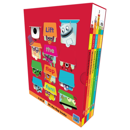 Book cover of: Numberblocks and Alphablocks 5 Book Lift-the-Flap Set