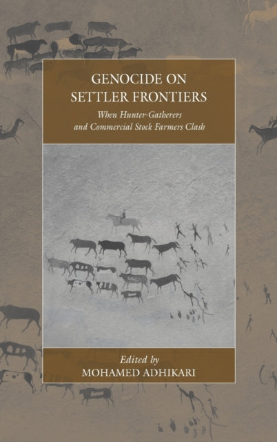 Book cover of: Genocide on Settler Frontiers. By: Mohamed Adhikari