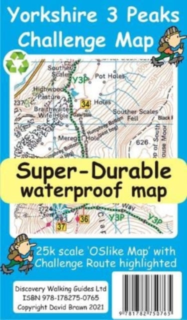 Book cover of: Yorkshire 3 Peaks Challenge Map and Guide