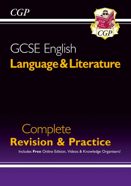 Book cover of: GCSE English Language & Literature Complete Revision & Practice (with Online Edition and Videos)