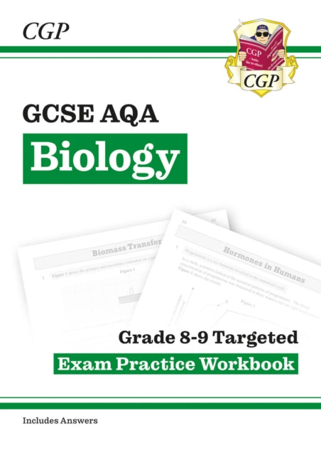 Book cover of: GCSE Biology AQA Grade 8-9 Targeted Exam Practice Workbook (includes answers)