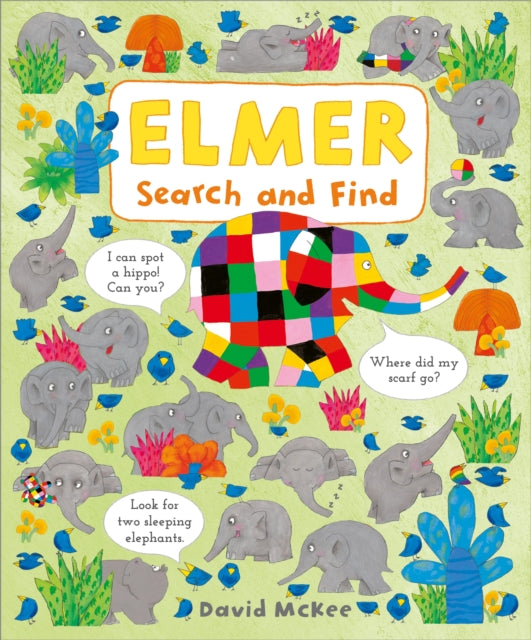 Book cover of: Elmer Search and Find. By: David McKee